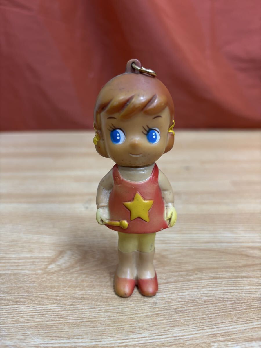 魔法使いチャッピー ソフビ人形 フィギュア 当時物 昭和レトロ 現状品 当時物 現状品 魔法使いチャッピー 紙製ハンガー レトロ 昭和