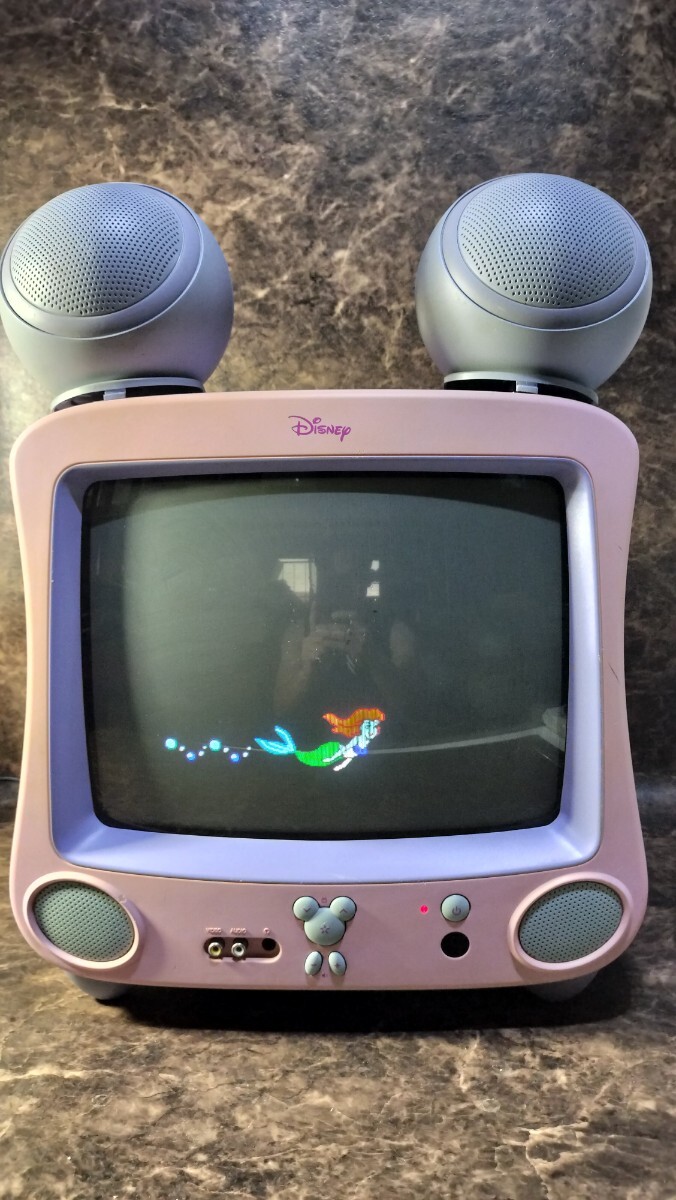 中古】☆限定品☆ □カーズ DVDコンボ ディズニー 14型ブラウン管TV