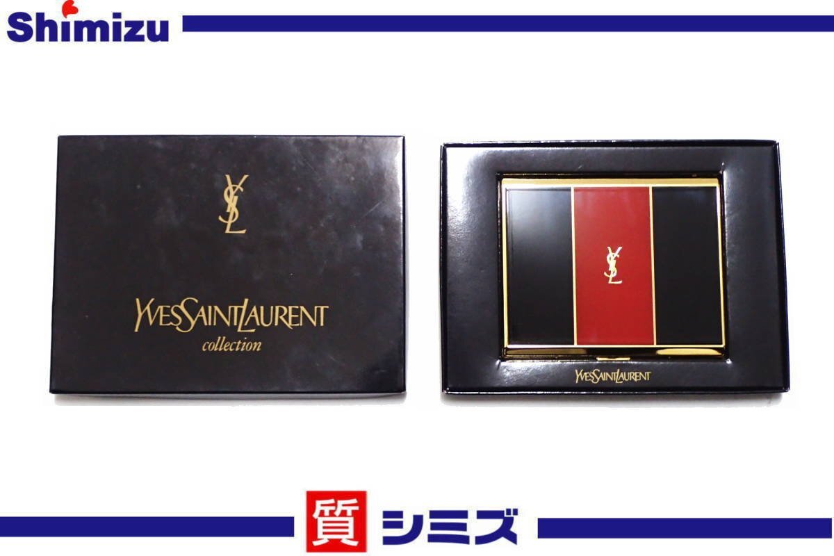 新品】YSL/イブサンローラン シガレットケース/タバコケース ブルー/青