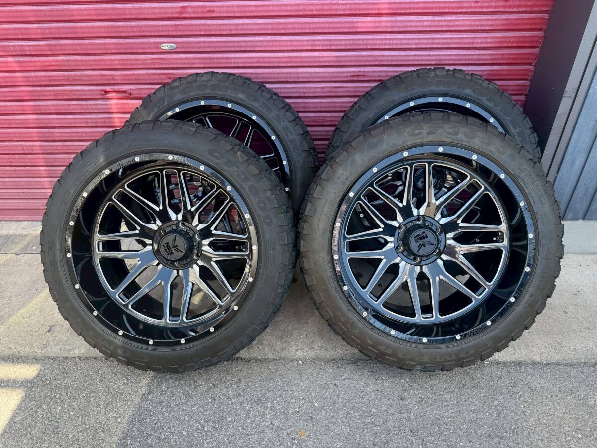 中古】LEXANI LX-9 26インチ 10J＋15 139.7 6穴 タイヤホイールセット 