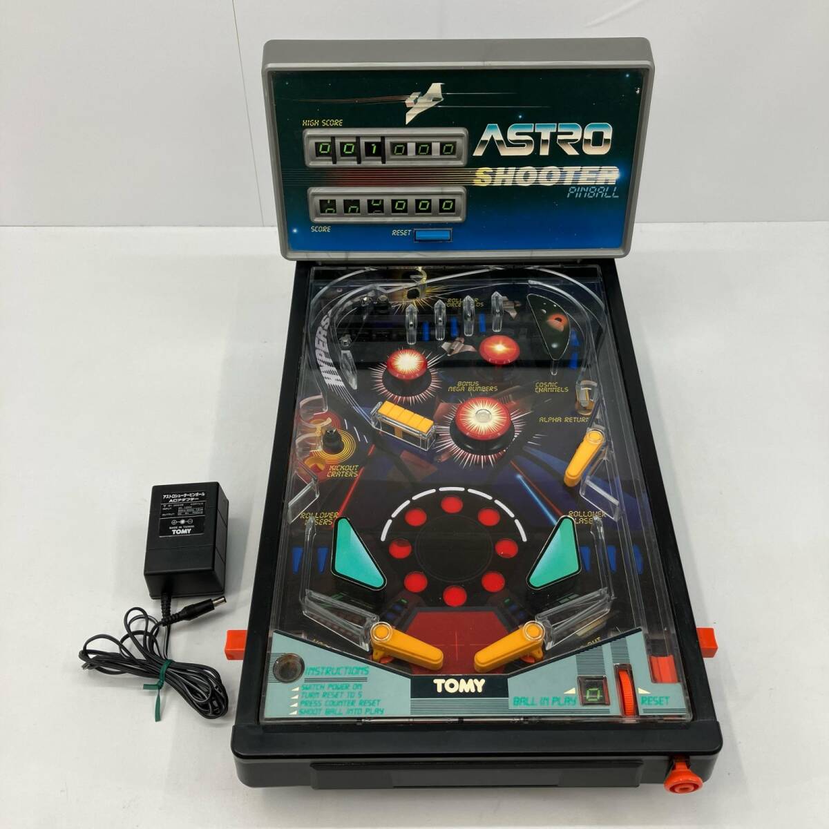 D6E参○アストロシューター レトロゲーム ピンボール トミー 卓上