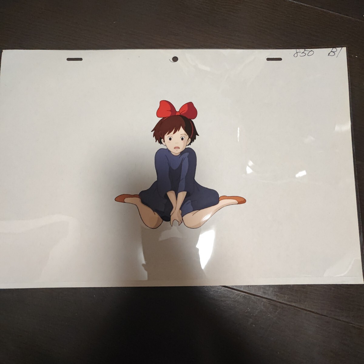 中古】宮崎駿先生 直筆イラストサイン色紙 魔女の宅急便 ジブリの落札