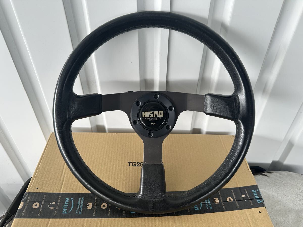 やや傷や汚れあり】希少 絶版 BNR32 ニスモ オプション 旧ロゴ レザー