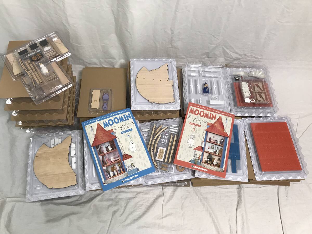 中古】△Yutaka ユタカ 1990年製 ムーミンハウス(人形6体付)△箱付