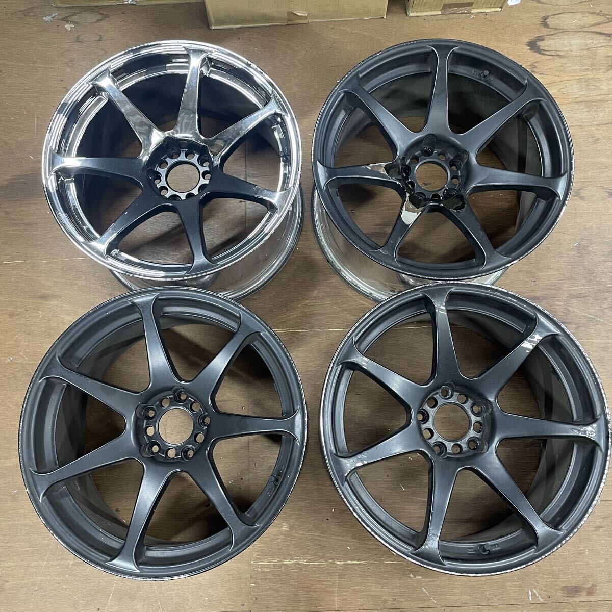 深リム WORK ワーク ユーロライン 17X8J+35 9J+38 PCD114.3 4穴 5穴