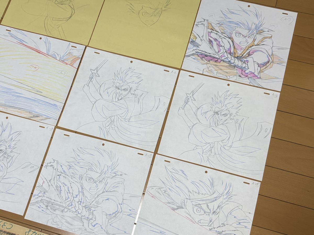 中古】アニメ BLEACH ブリーチ 「日番谷冬獅郎 / 松本乱菊」直筆 ラフ