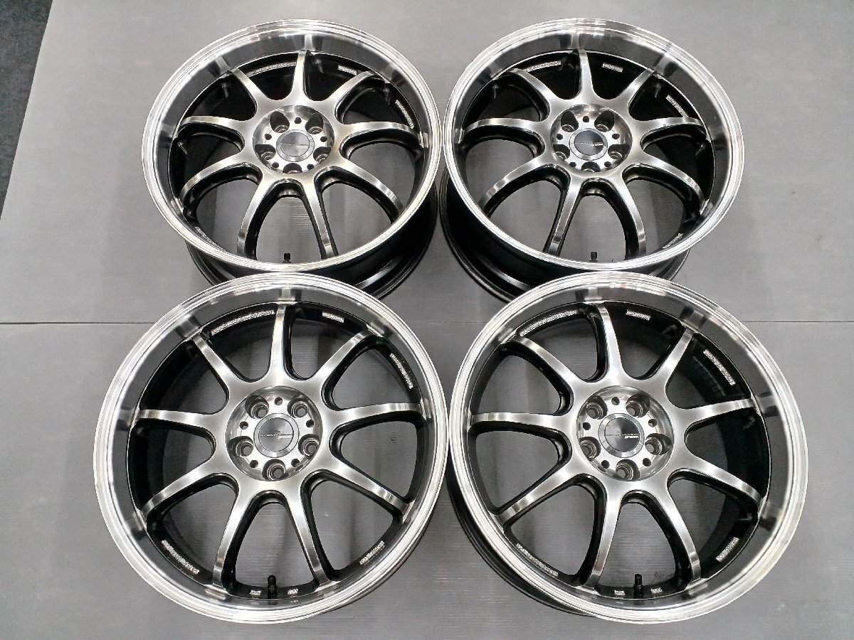 RAYS TE37SL 18インチ 5H PCD100 8.5J +45と18インチ 5H PCD100 9.5J +