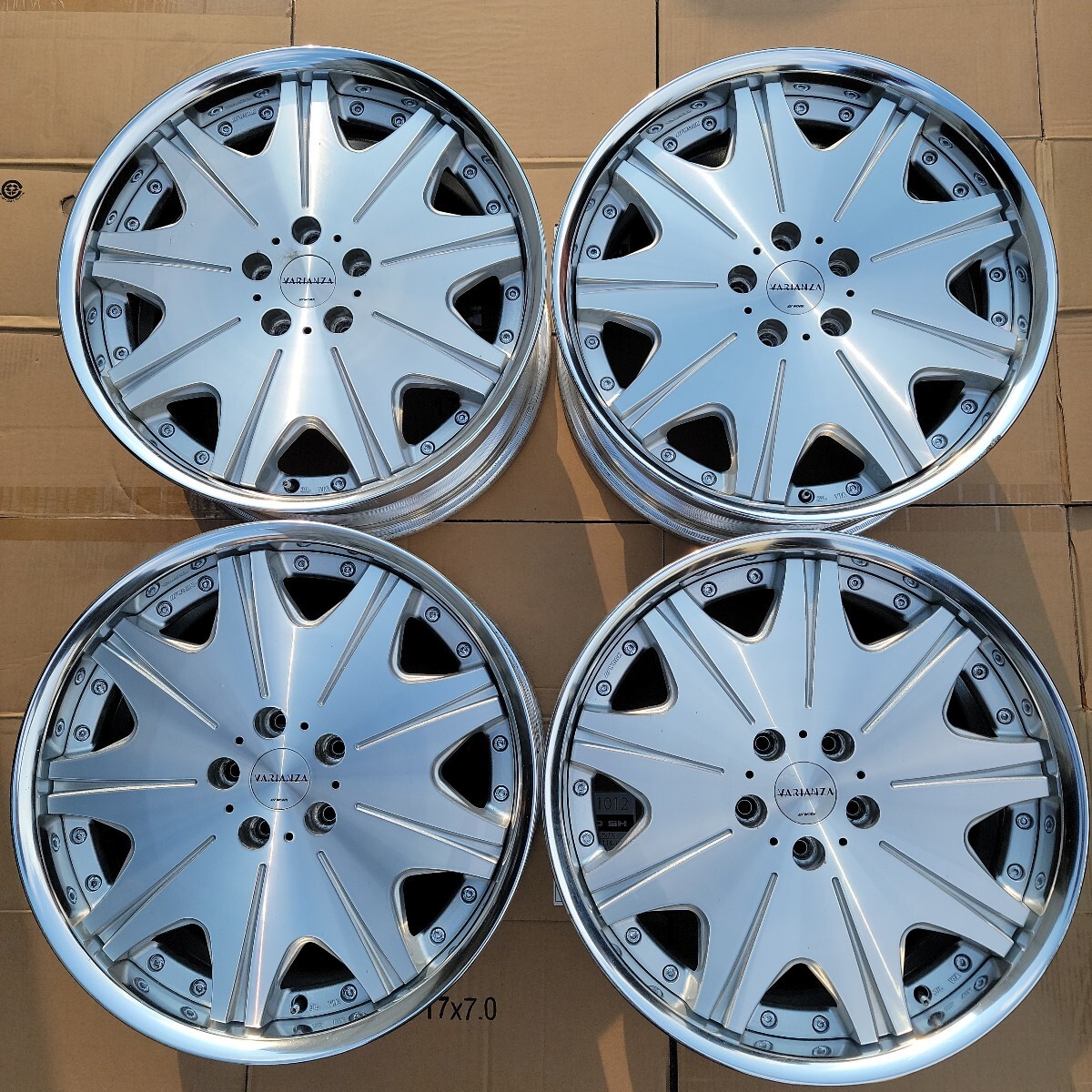 中古 WORK ワーク VARIANZA ヴァリアンツァ アルミ 19インチ 5穴 114.3
