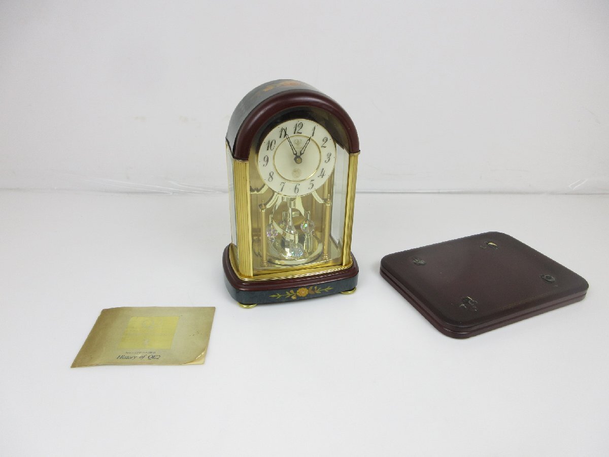 美品 動作品 RHYTHM リズム時計 QUEEN_ELIZABETH_2 クイーン
