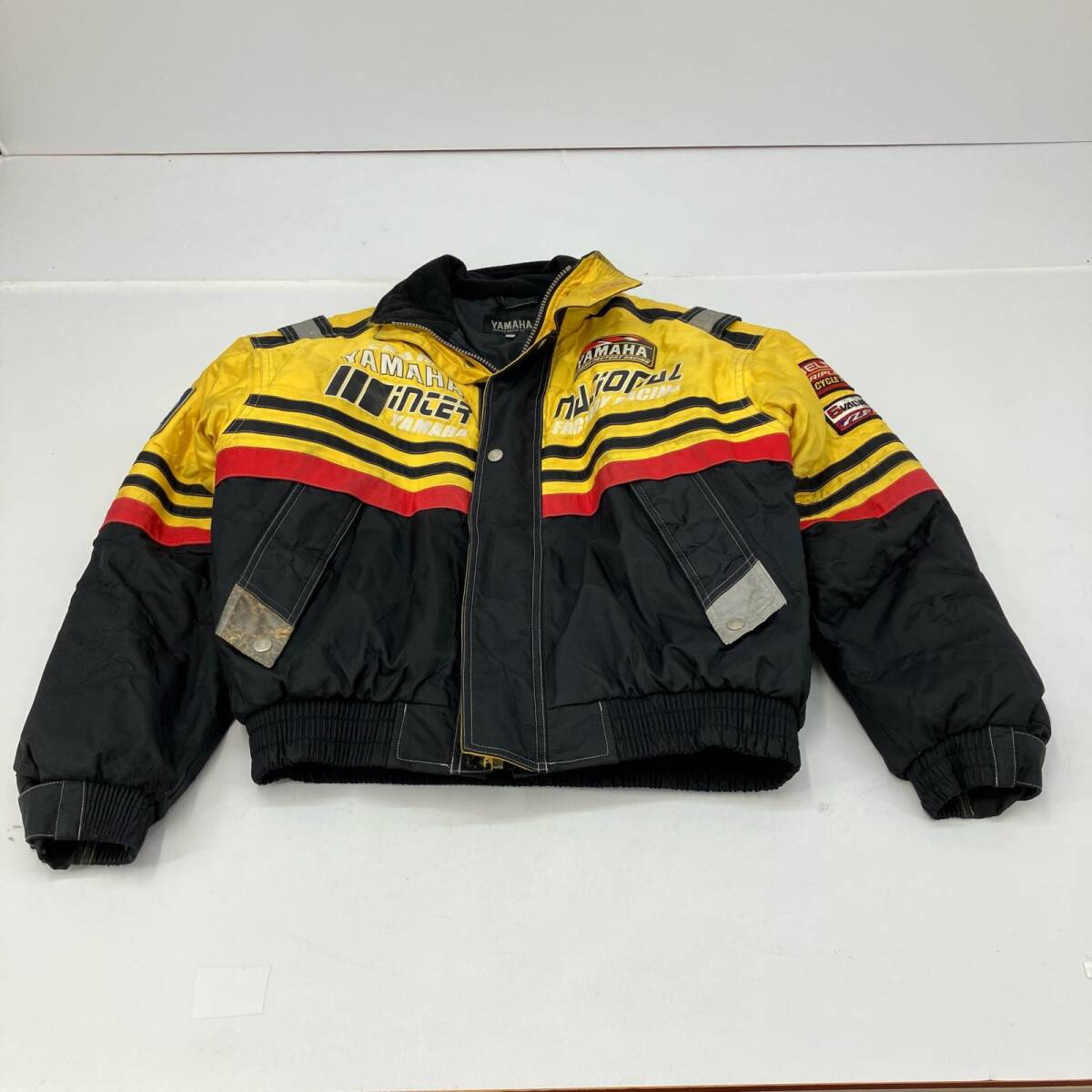 70s80s TEAM YAMAHA Tシャツ 当時物 赤レッド 両面プリント レーシング
