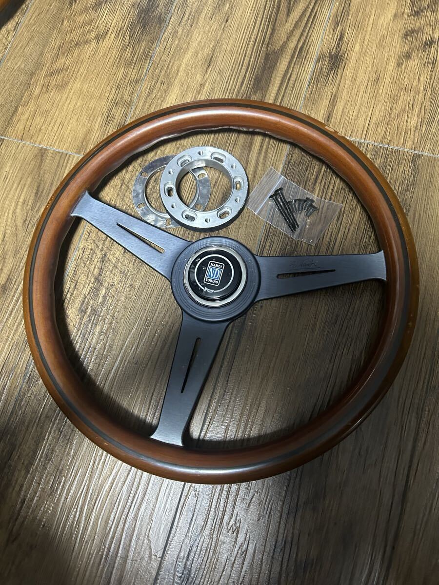 当時物♪ NARDI ナルディ クラシック ウッド ブラック 36.5 パイ
