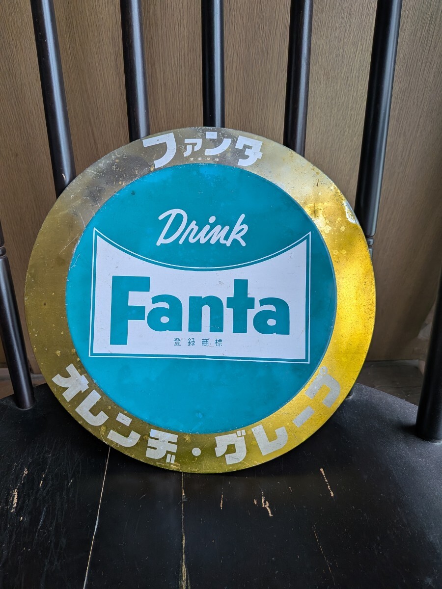 ☆562 レア 昭和レトロ ファンタFanta ホーロー看板 琺瑯看板 短冊