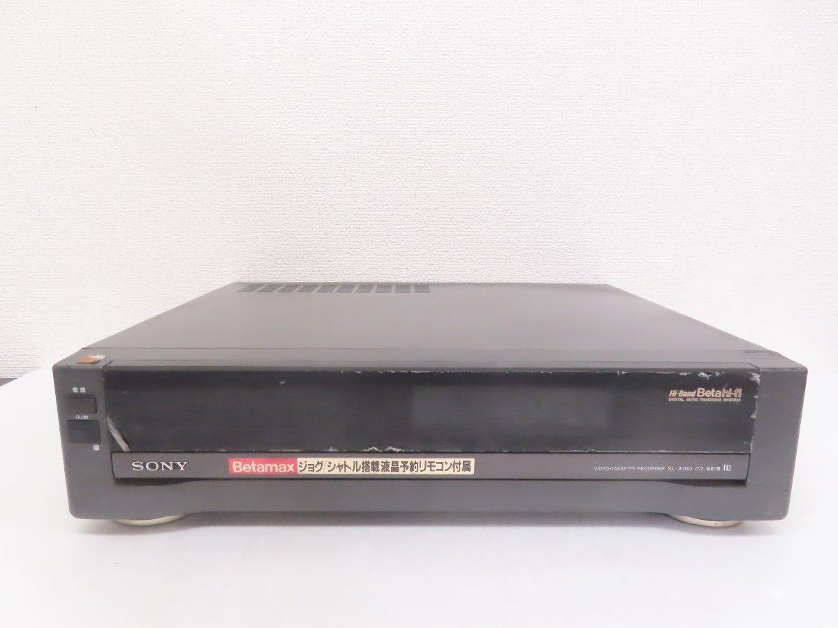 中古】KM6○ジャンク○SONY Betamax ビデオカセットレコーダー/ビデオ