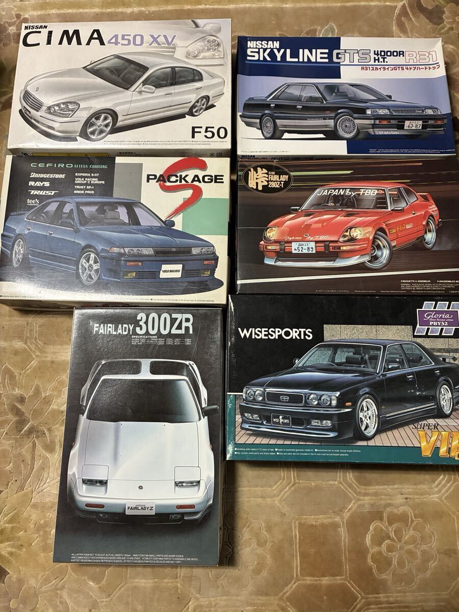 プラモデル 自動車 9点セット まとめ売り マルイ アオシマ フジミ