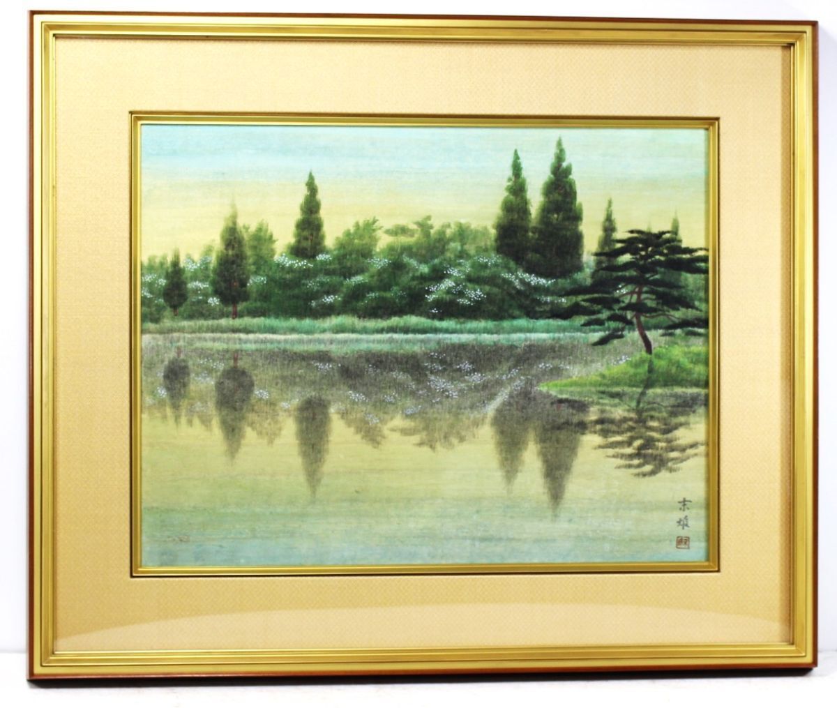 絵画の風】真作保証 津田勝利 「ナポリ」油彩 F4号 文部大臣奨励賞