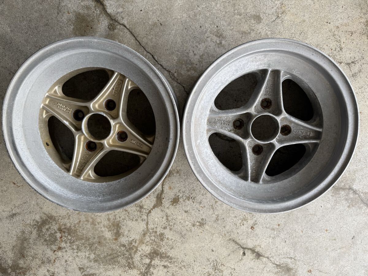 中古】絶版 当時物 タケチ Racing Hart 7G7 レーシングハート 15×6.5J