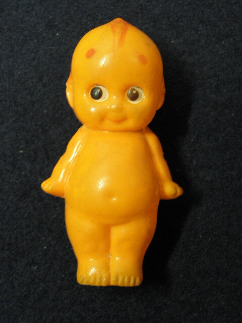 中古】セルロイドお団子頭のキューピーちゃん＊デコちゃん＊着物＊中島