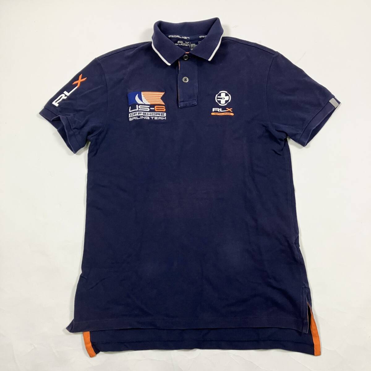 オリジナル POLO 1993 白赤〈L〉Ralph Lauren ラガーシャツ ◇ ポロ