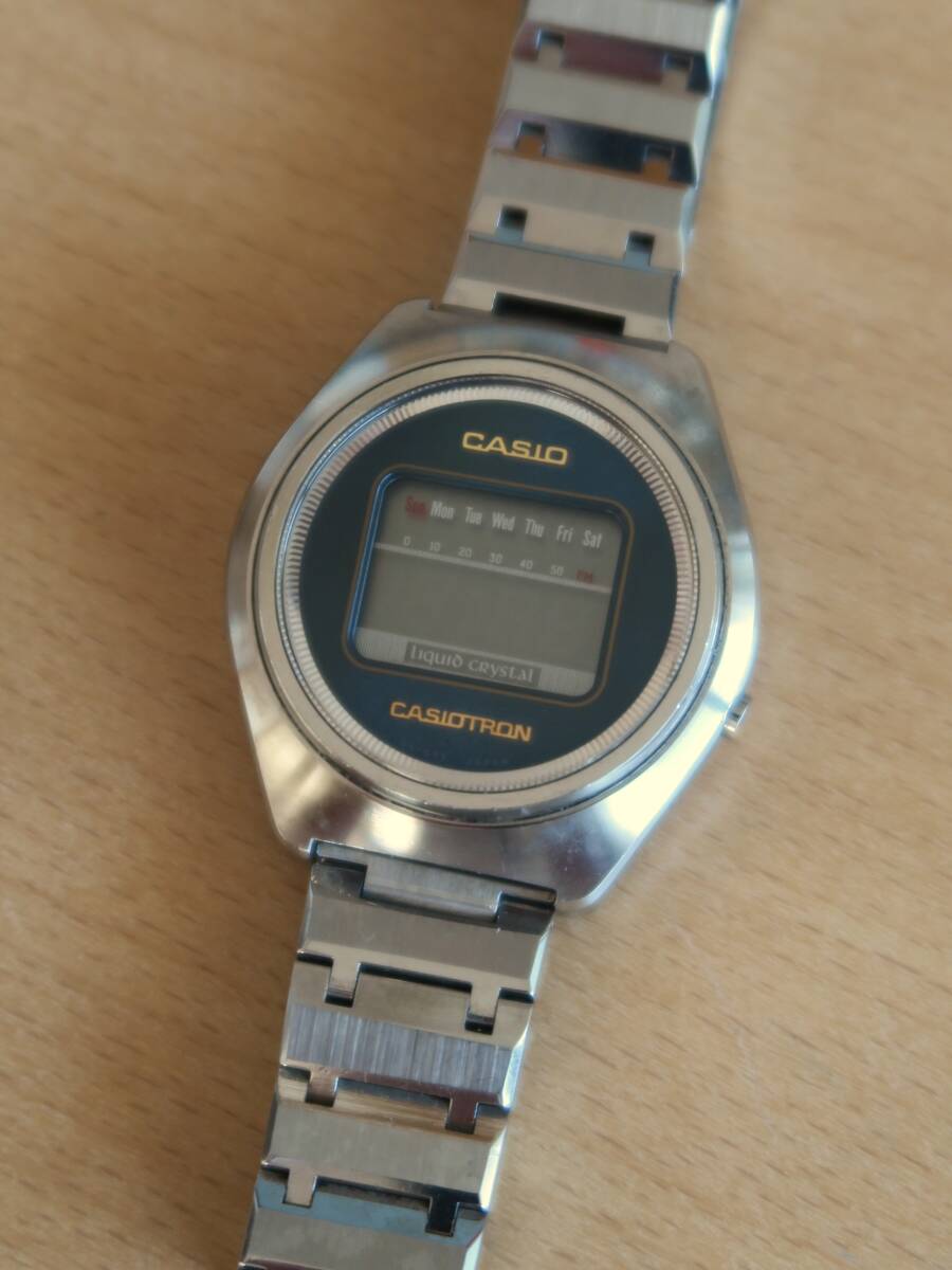 1円スタート! 希少 美品 レトロ CASIO カシオ CASIOTRON カシオトロン