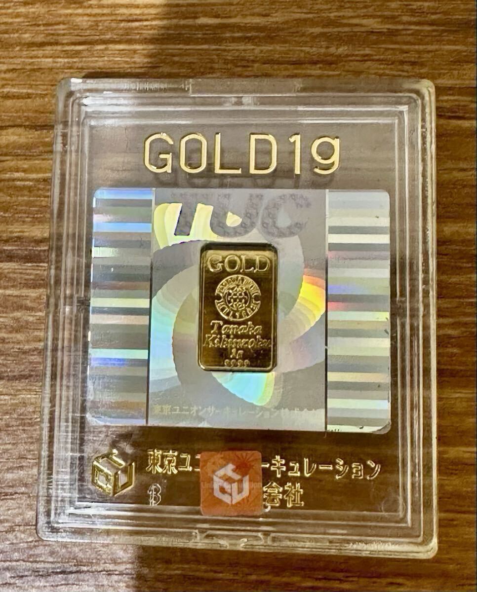 純金インゴットカード 1g 田中貴金属の落札情報詳細 - Yahoo