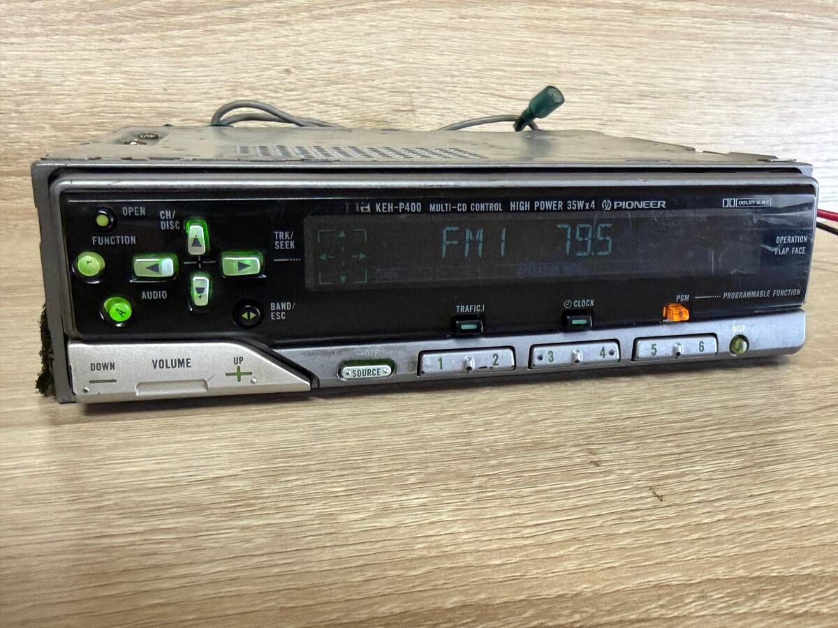 中古】ADDZEST アゼスト○カーオーディオ CDプレイヤー＆カセット