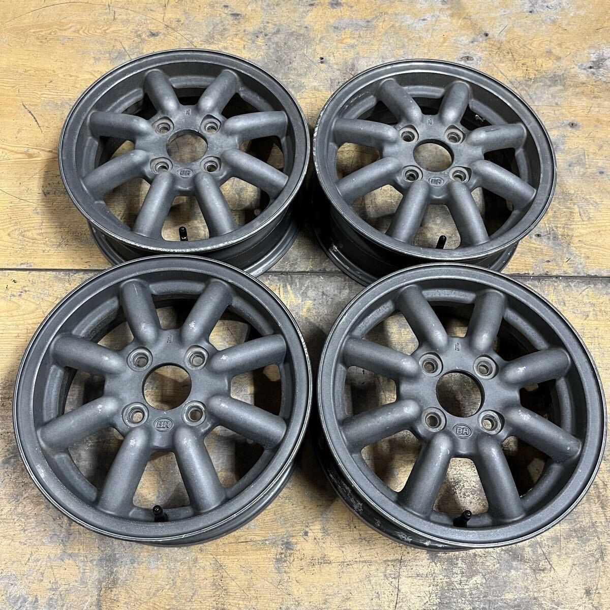 ダイハツ ミゼットⅡ K100P ブラックレーシング（BR）13インチアルミ4 