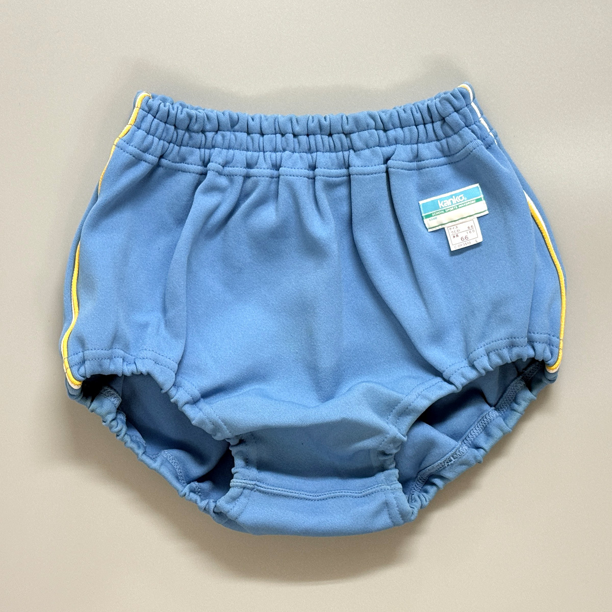 中古】☆Kanko ブルマ(ライン入り) Mサイズ 濃紺×水色と白ライン入り
