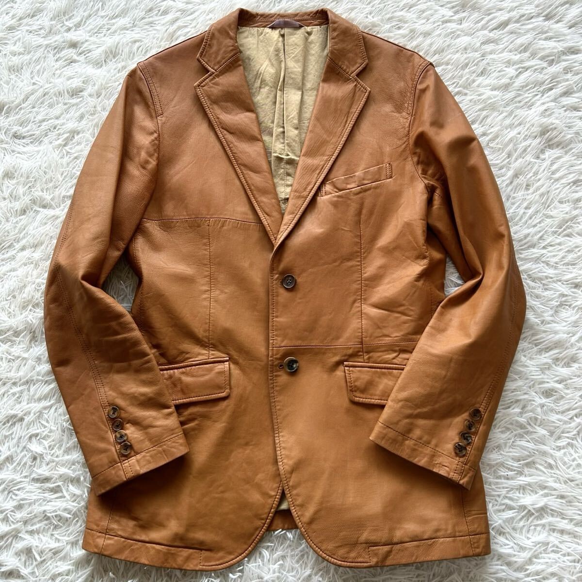 中古】名作 キムタク着 HERO ポールスミス PS Paul Smith 羊革 ハンド