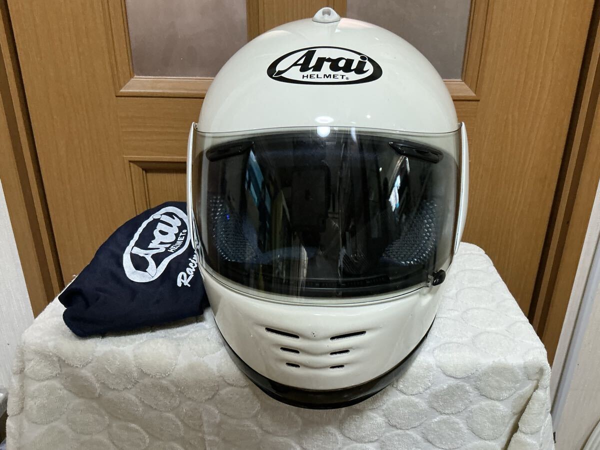 今週だけ値下げ！Arai ラパイドOr 白　57-58Midland BTGO付 今週だけ値下げ！Arai ラパイドOr 白 57-58Midland BTGO付 モール型EC