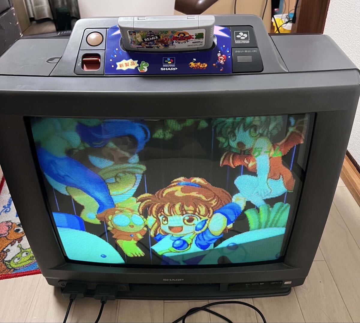 日立 キドカラー C14-410 14型 昭和レトロ ブラウン管テレビ の落札