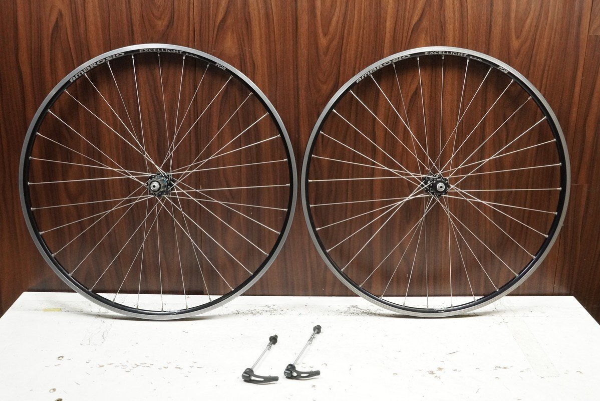 カンパフリー Bianchi純正 Ambrosio ホイール 700C タイヤ付 中古】AMBROSIO アンブロッシオ リア ディスクホイール 700C チューブ
