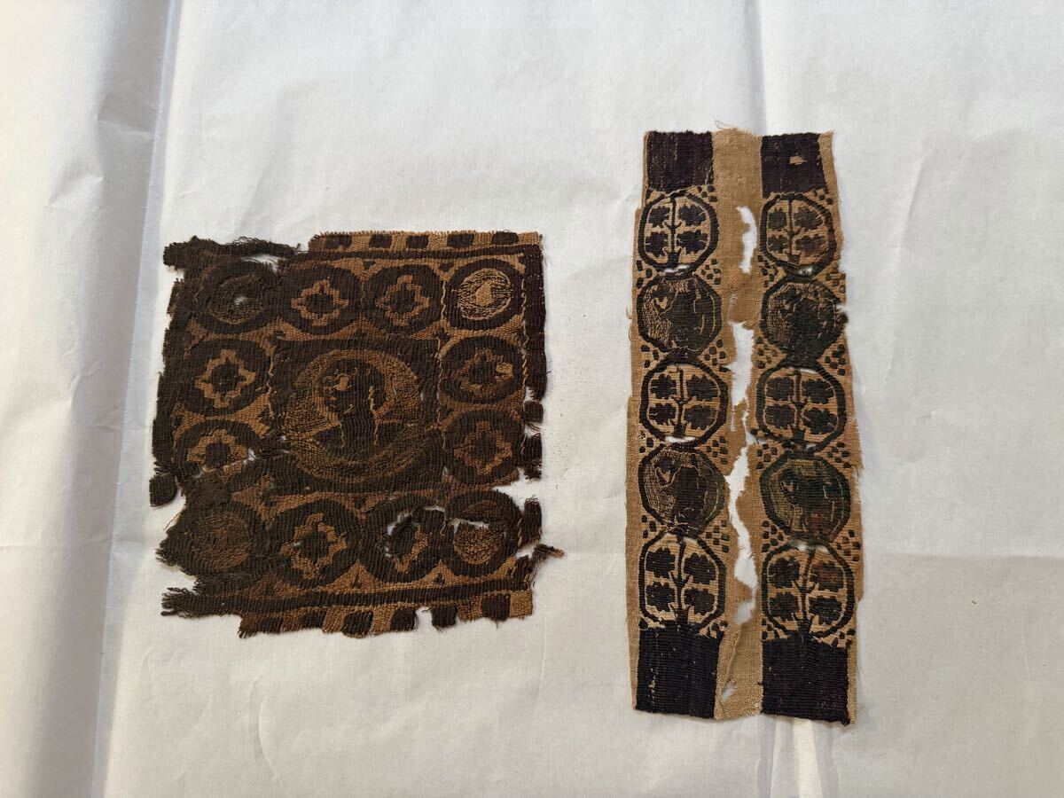 コプト裂 図録「コプト織の世界 エジプト古代染織 展」コプト裂 の落札