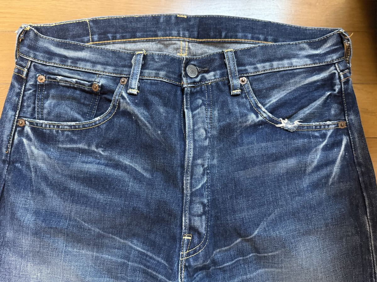 送料込 Levi's 501XX 31×34 ダブルネーム 赤耳 66501 チェーンステッチ