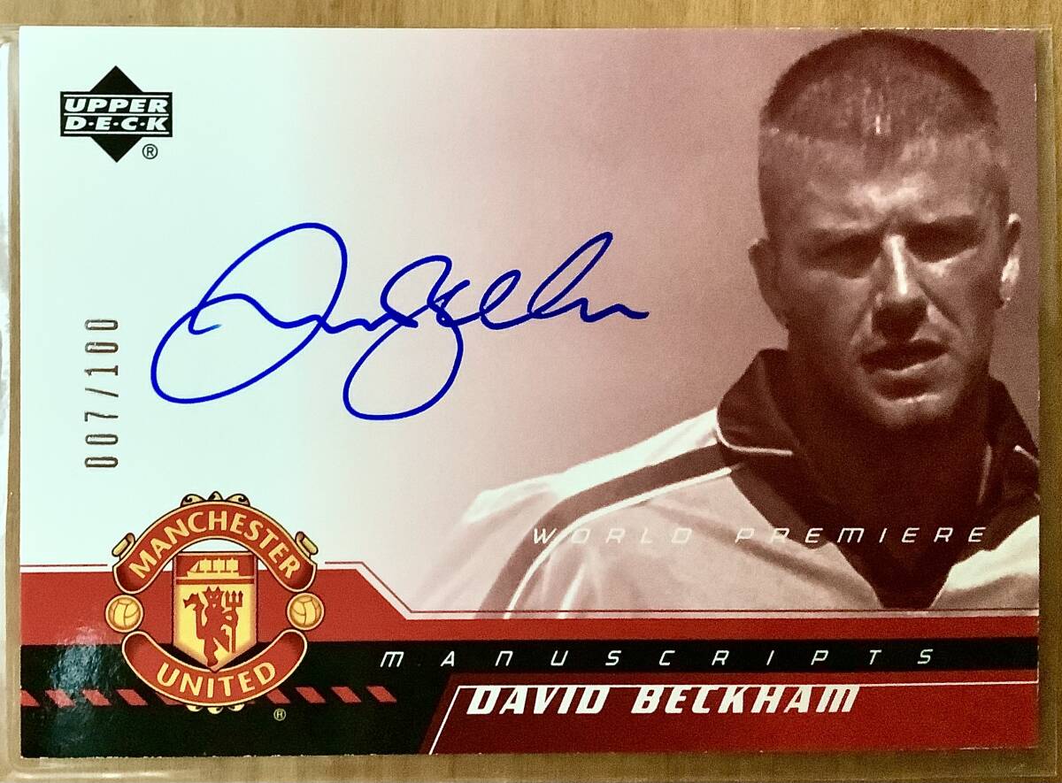 新品】1of1 デビッド ベッカム 直筆auto サインカード david beckham 1