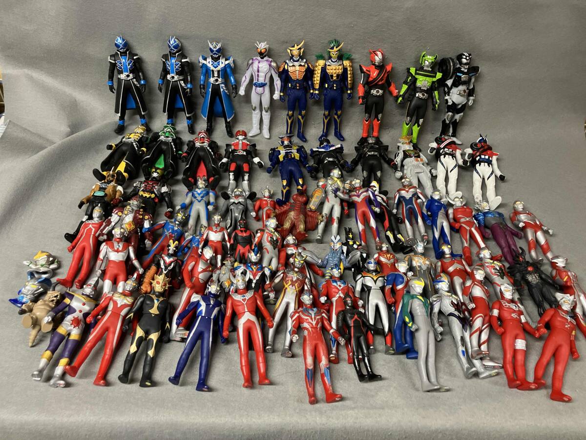 仮面ライダー スーパー1 ライダー9 ソフビセット ポピーの落札情報詳細