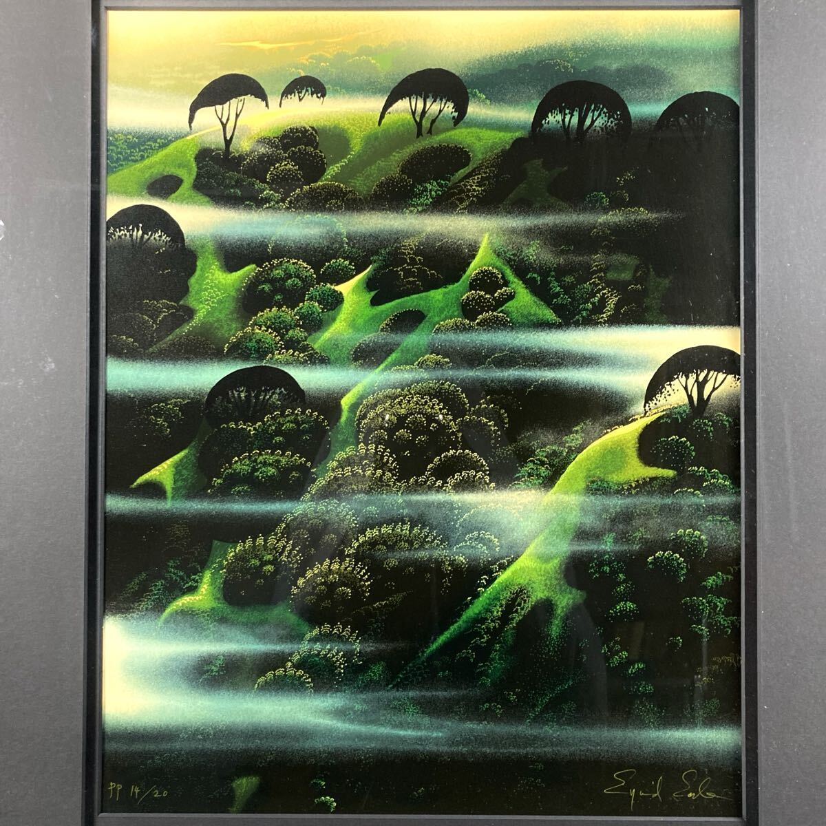 中古】□アイベン・アール 【サンタ・イネス】 シルクスクリーン