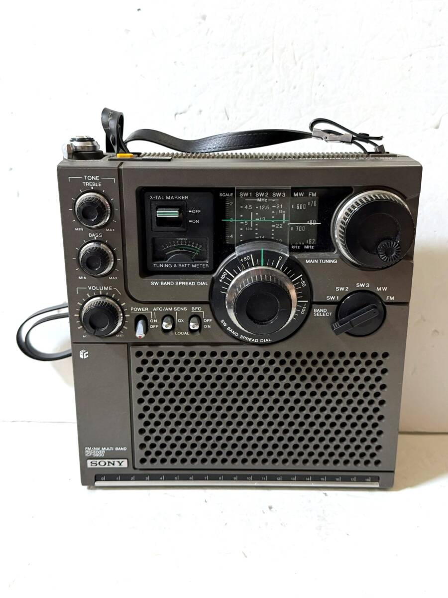 中古】100404希少【SONY/ソニー】スカイセンサー ラジオ ICF-6000