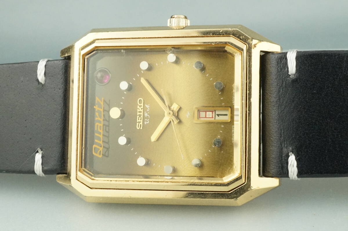 SEIKO QUARTZ セイコー クォーツ 7431-5120 スクエア型ケース メンズ