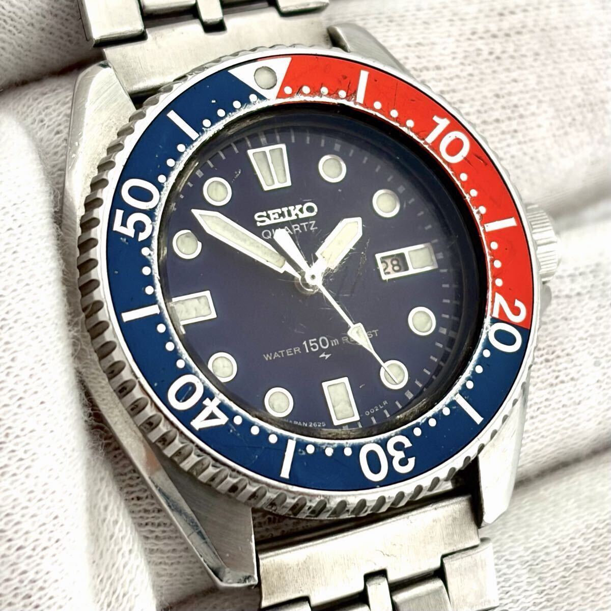 80年代/稼働中【SEIKO】ヴィンテージ☆150m☆メンズ ボーイズ