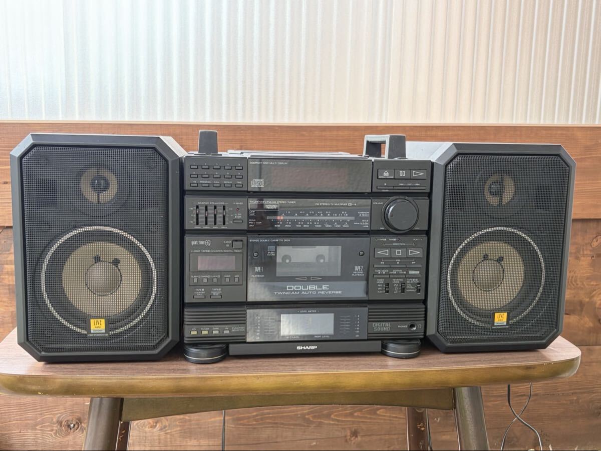 激レア 美品 SHARP シャープ QT-33CD CDラジカセ コンパクトディスク
