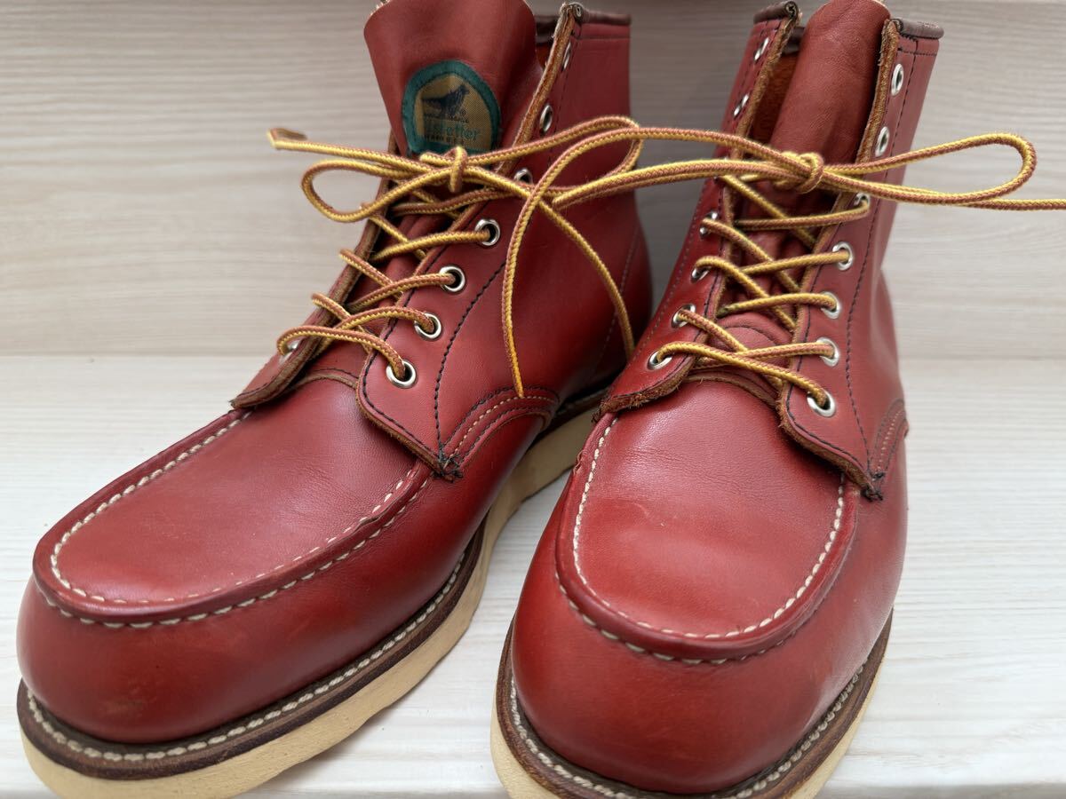美中古】RED WING 復刻犬タグ アイリッシュセッター 9875 Moc-Toe US7