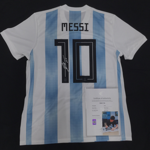 新品】リオネル・メッシ アルゼンチン代表 直筆サインフォト/写真