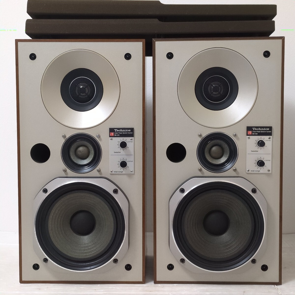 Technicsスピーカー 左右ペアSB-1750インピーダンス8Ω最大入力60W 3