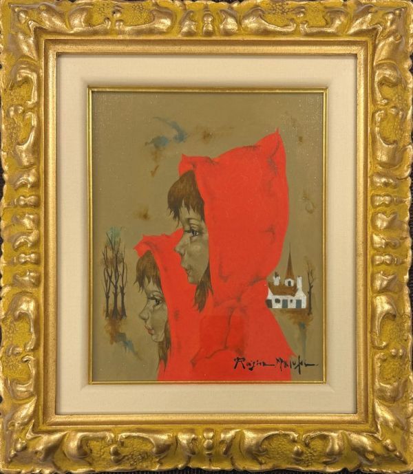 増田常徳(1948-)○油彩12号『プロフィール』○所蔵:上野の森美術館他
