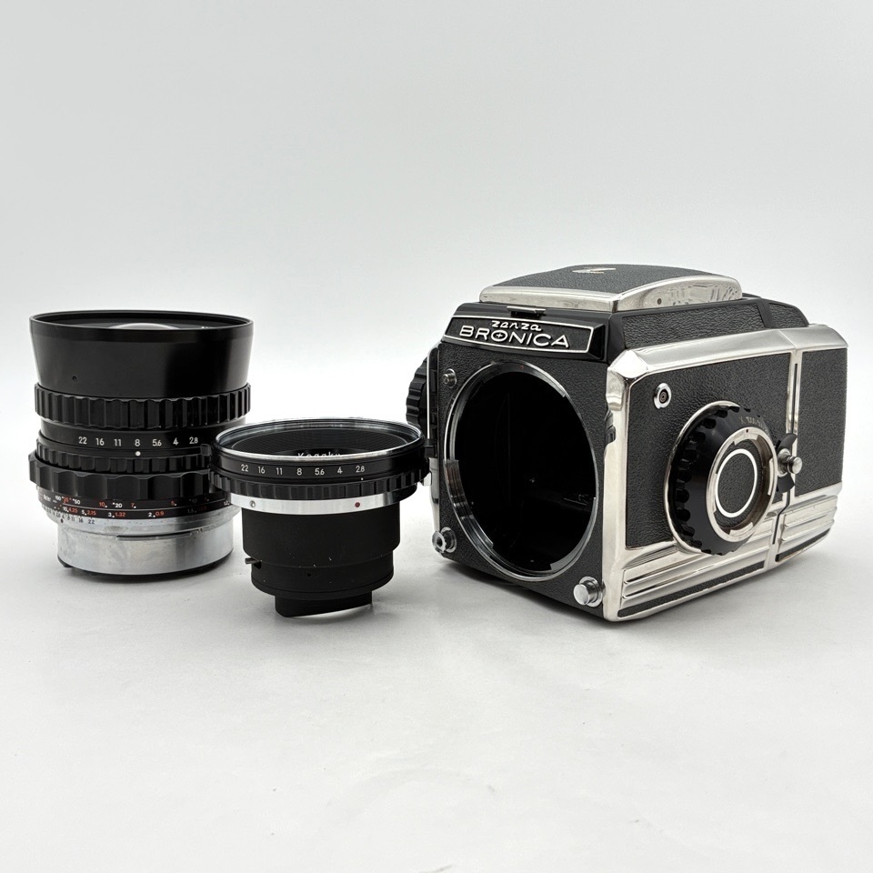 1円出品 動作品 Zenza Bronica ブロニカ S2 ， Nikkor-P 75mm F/2.8