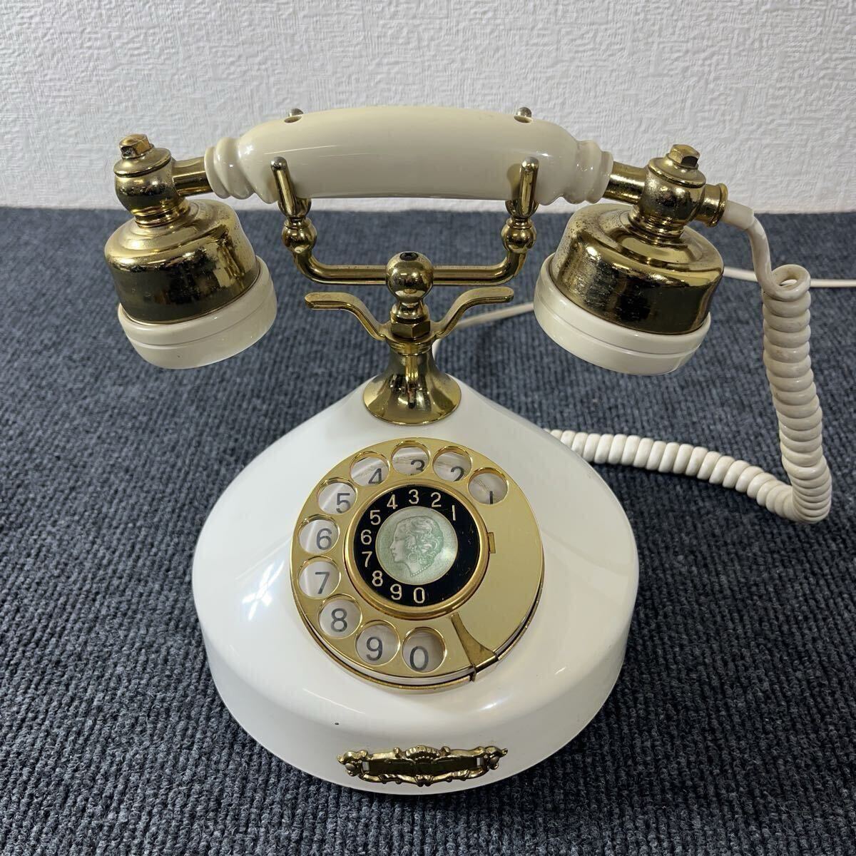 中古】アンティーク 懐かし 黒電話＆LADYMATE 電話保留オルゴール 2点