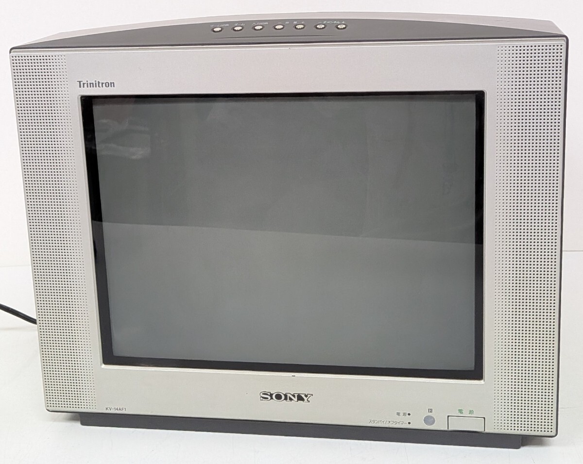 年代物の為ジャンク扱い】△SONY ソニー 14型 平面ブラウン管 テレビ