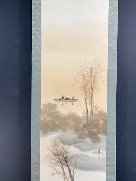 模写】掛け軸「本多忠勝図 松本楓湖」共箱 美術古画墨跡茶道具 の落札