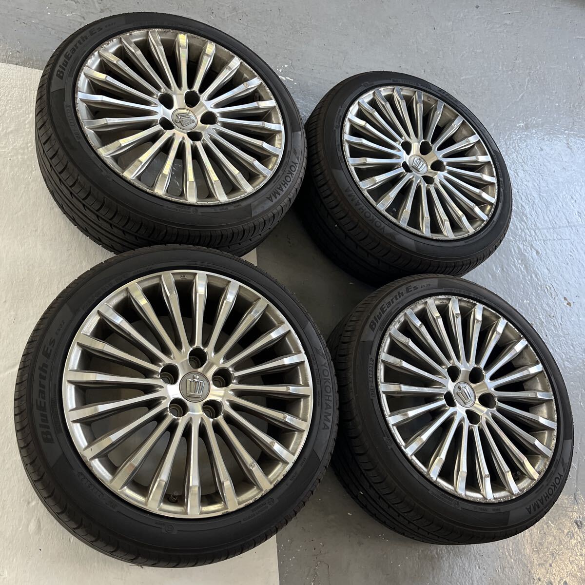 新品】【新品 4本セット】18インチ 9.5J+25 114.3 5穴 ☆ メッキ