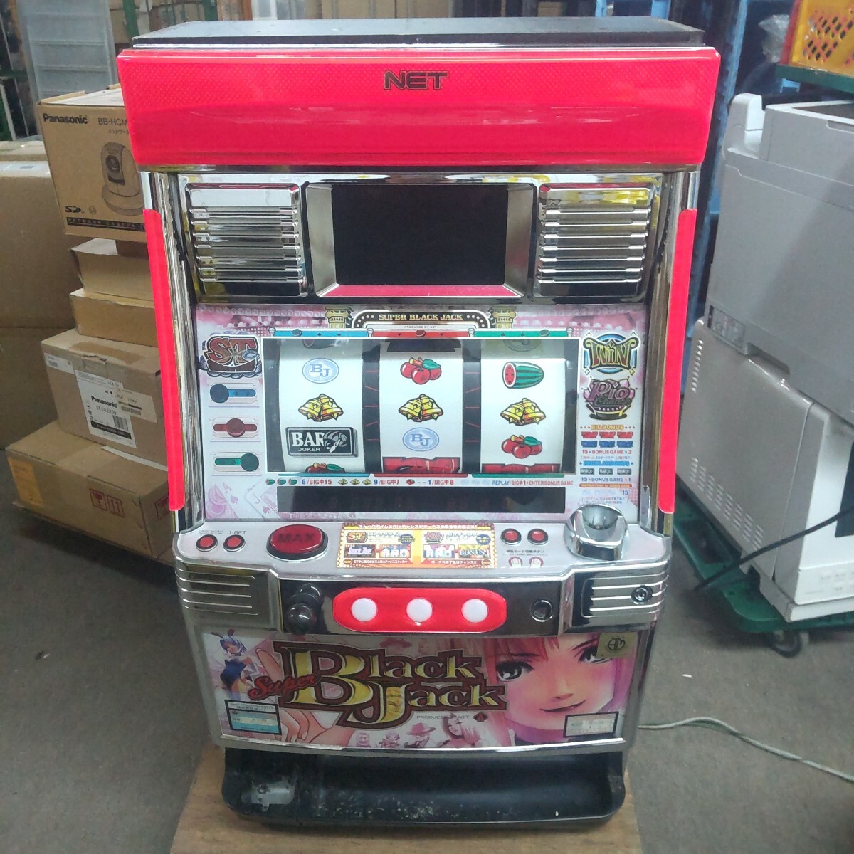 中古】【O】パチスロ スーパーブラックジャック Rio リオ フィギュア 1